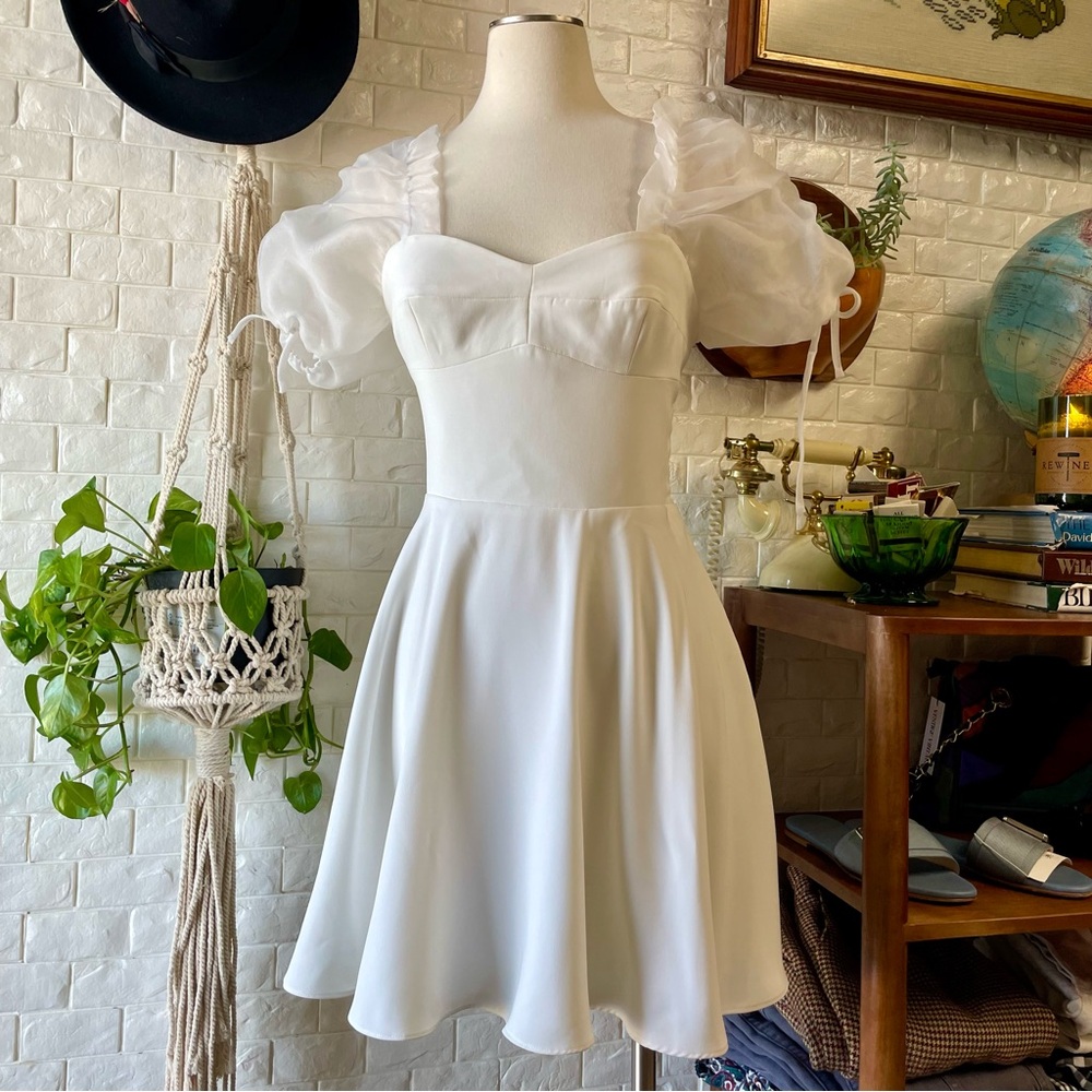 Amanda Uprichard Lovely Dress in Ivory Size Small - Picture 4 of 16